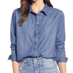 Something Navy for Nordstrom Denim Button Down